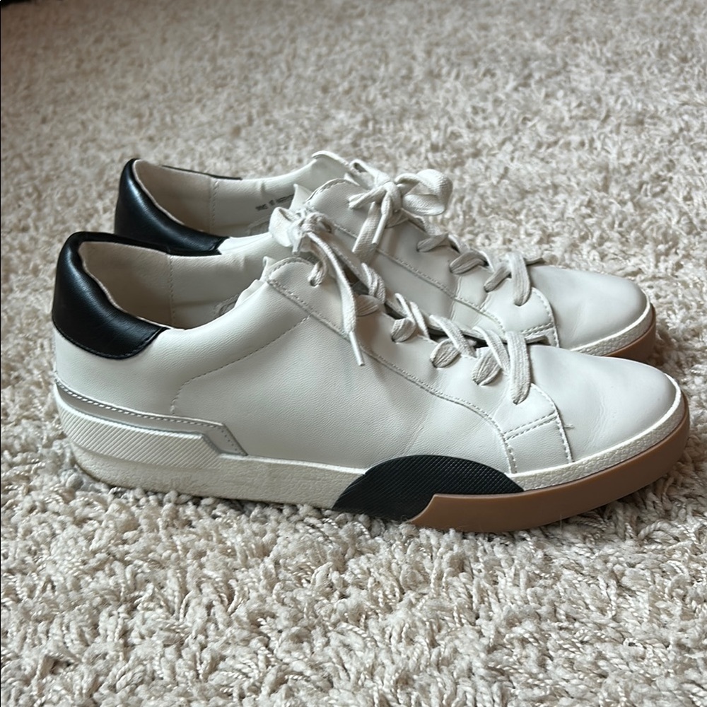 Dolce Vita White and Black Sneakers